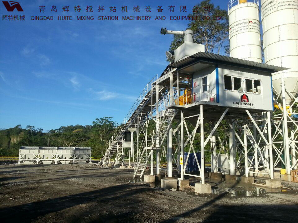 輝特混凝土攪拌站HZS90攪拌臂布置合理，攪拌性能強(qiáng)