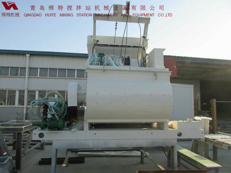 JS750攪拌臂采用偏心式設(shè)計，延長使用壽命，青島輝特機(jī)械