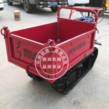 可人騎電動三輪翻斗車 混凝土沙石轉運車 手推式履帶運輸車